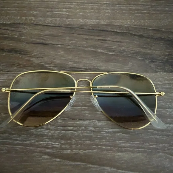 Ray-Ban Gold Frame Aviator Sunglasses - Picture 2 of 2